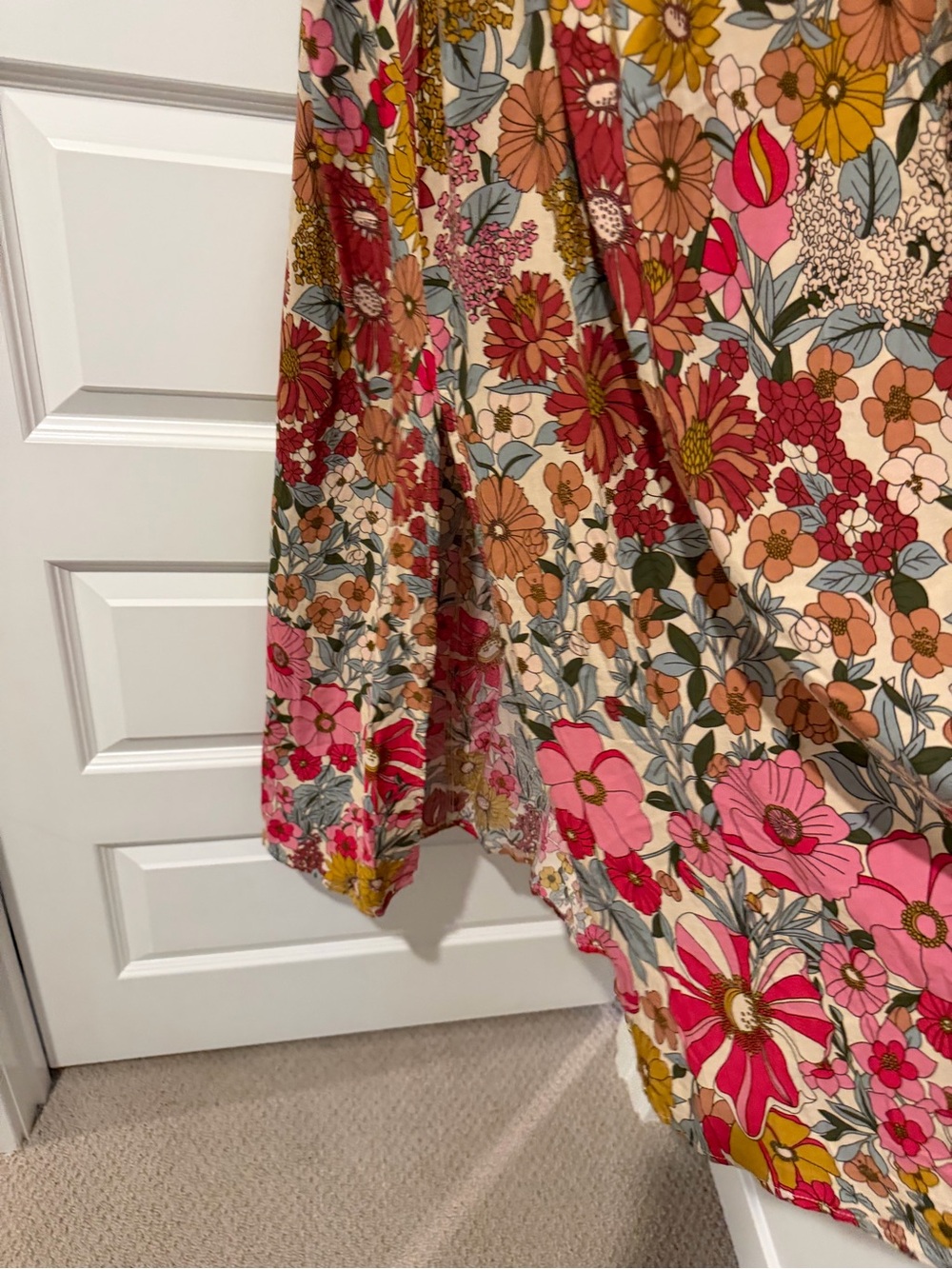 Patti side slit maxi dress - vintage summer floral - Picture 5 of 5